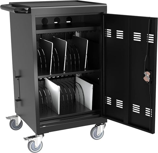Laptop Charging Cart, 32 Devices Tablet Storage Carts by TIOPLY