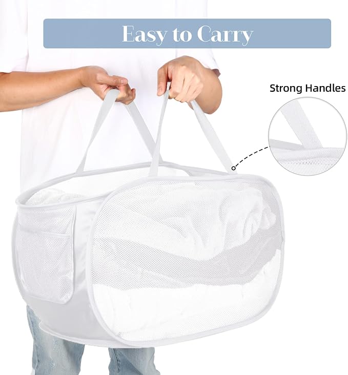 4 Pack Collapsible Laundry Baskets, Foldable Laundry Basket - Image 5