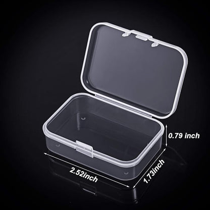 Jetec 18 Pieces Mini Plastic Clear Beads Storage Containers Box - Image 2