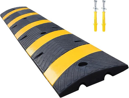 BESEA 6FEET Heavy Duty Rubber Speed Bump, Road Parking, Parking Lot by BeSea
