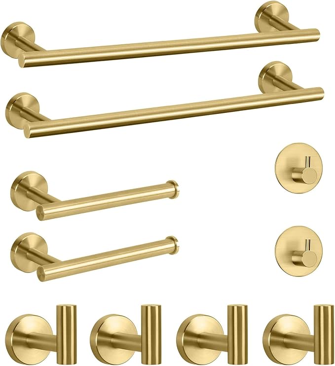 NearMoon Bathroom Hardware Set SUS 304 Thicken Stainless Steel-Towel Bar Set by NearMoon
