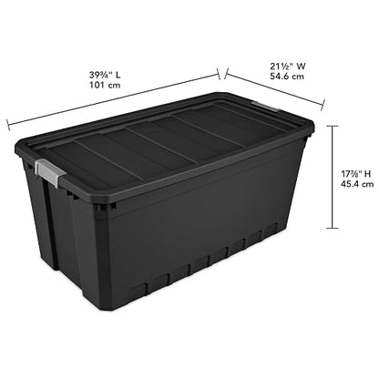 Sterilite 50-Gallon Large Stackable Rugged Industrial Storage Tote Container - Image 4