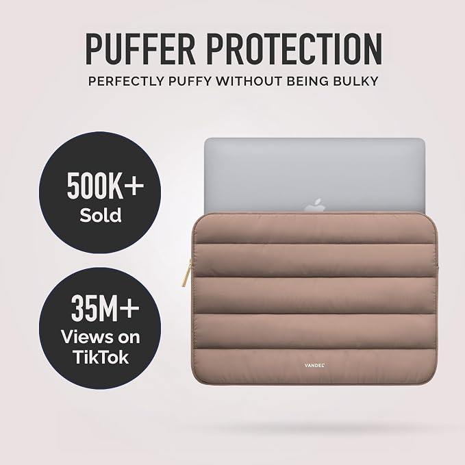 Vandel The Original Puffy Laptop Sleeve Case, 13-14 inch Laptop Sleeve Bag - Image 2