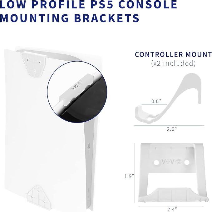 VIVO 2-in-1 Wall and Under Desk Mount Bracket Designed - Image 5