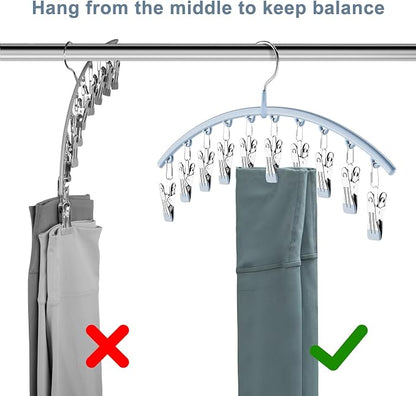 Volnamal Legging Organizer for Closet, Metal Yoga Pants Hanger w/Rubber Coated - Image 8