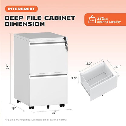 INTERGREAT Mobile File Cabinet - Image 3