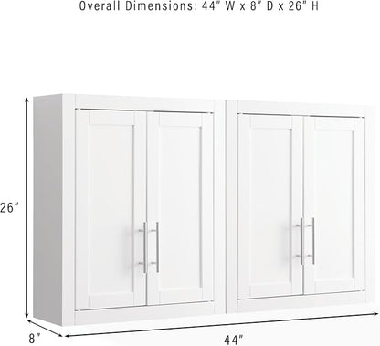 Crosley Furniture Savannah 2-Piece Wall Kitchen Storage Cabinet, Cabinets - Image 3