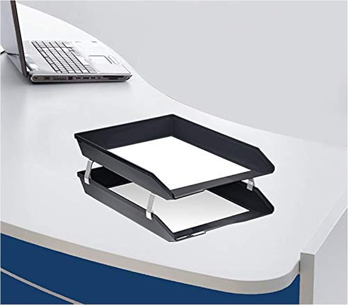 Acrimet Facility 2 Tier Letter Tray, Front Load, Letter Size/A4, Desktop File - Image 4