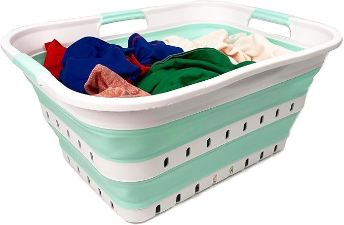 SAMMART 42L Collapsible Plastic Laundry Basket - Image 5