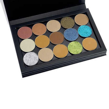 Coosei 3 Layers Book Shape Empty Magnetic Eyeshadow Palette Magnetic makeup - Image 7