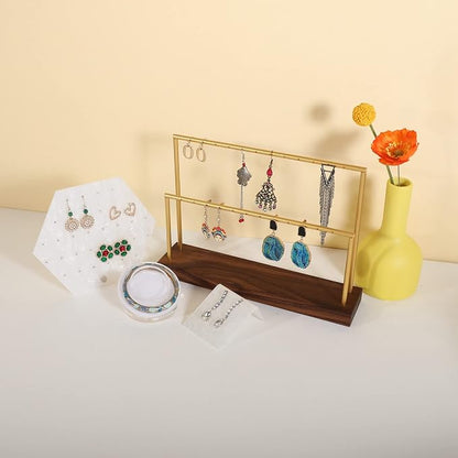 GemeShou wooden earring holder organizer - Image 9