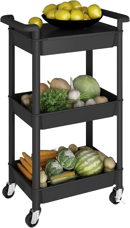 Steehoom 3-Tier Utility Rolling Cart - Image 8