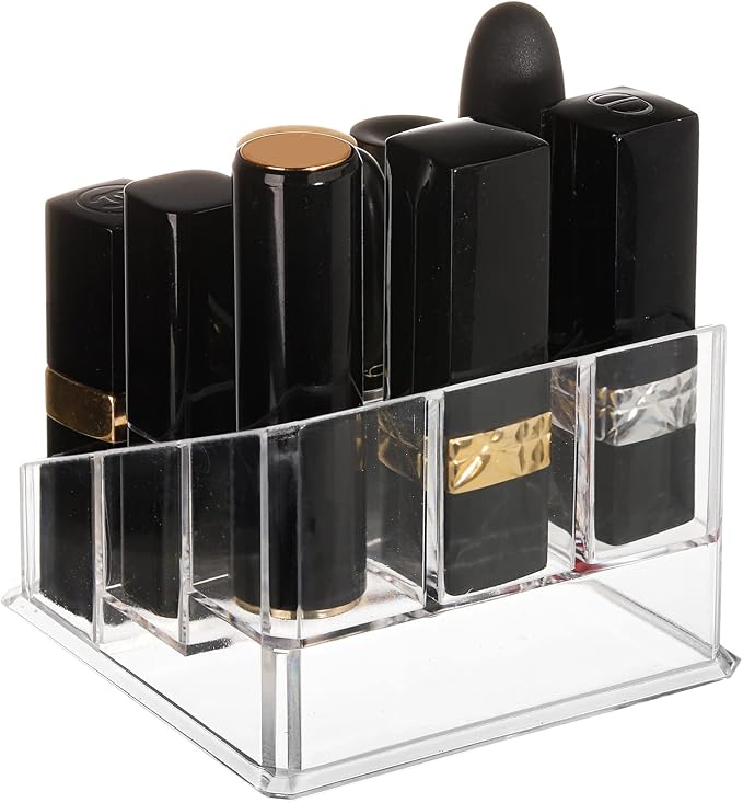 Foraineam 6 Pack Lipstick Holder Organizer, 9 Spaces Clear Lip Stick Storage - Image 7