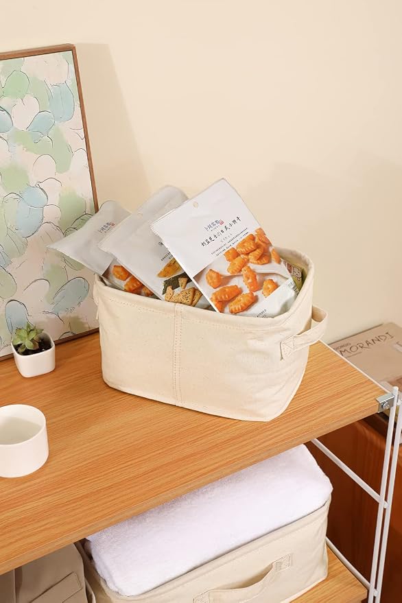 Decorative Basket Rectangular Fabric Storage Bin Organizer Basket - Image 7
