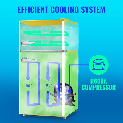 3.5 Cu.ft Fridge Dorm Fridge Refrigerator - Image 7
