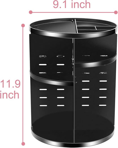 360 Rotating Makeup Organizer, Adjustable Bathroom Makeup Spinning Storage - Image 6