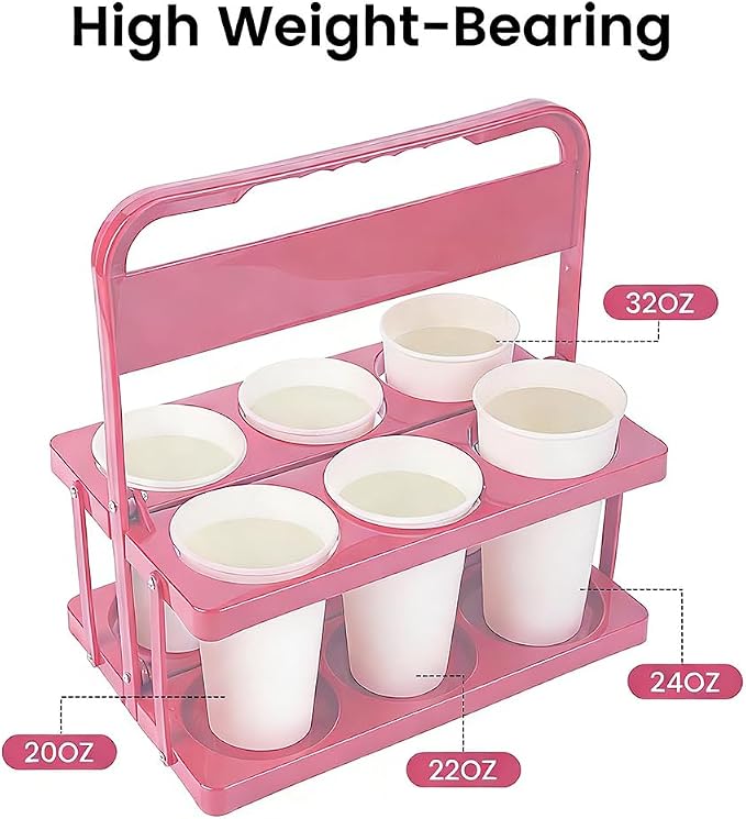 Reusable Drink Carrier with Handle - Image 9