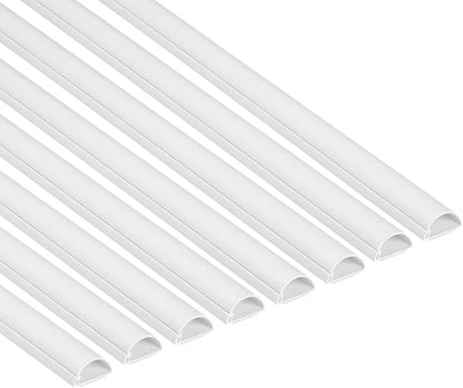 D-Line Half Round Cord Hider, Patented Cable Cover, Hide TV Wall Mount Wires by D-LineUSAinc