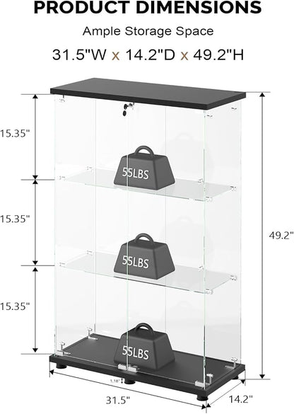VINGLI Glass Display Cabinet - Image 2