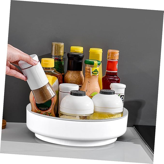 Rotating Cosmetics Organizer Box White, Makeup Holder Suitable - Image 6