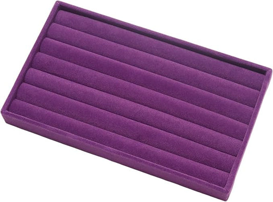 Velvet Jewelry Trays for Drawers, 8 Rolls | Stackable Jewelry Drawer Organizer by Unknown