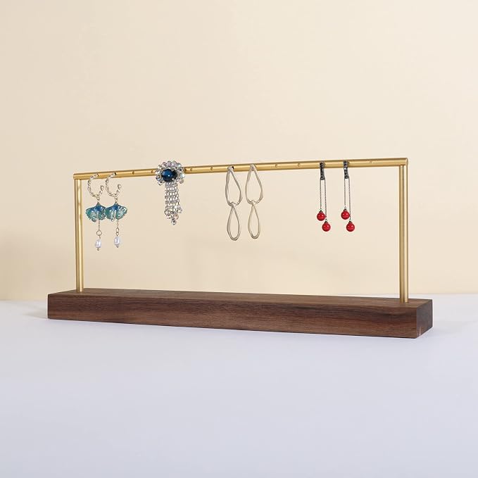 GemeShou wooden earring holder organizer by GemeShou