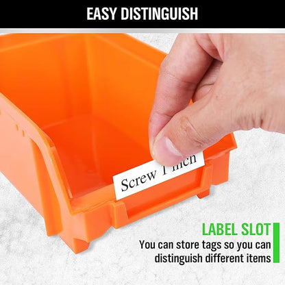 SWANLAKE GARDEN TOOLS 30-Bin Wall-Mounted Storage Bins, Heavy-Duty Garage Tool - Image 4