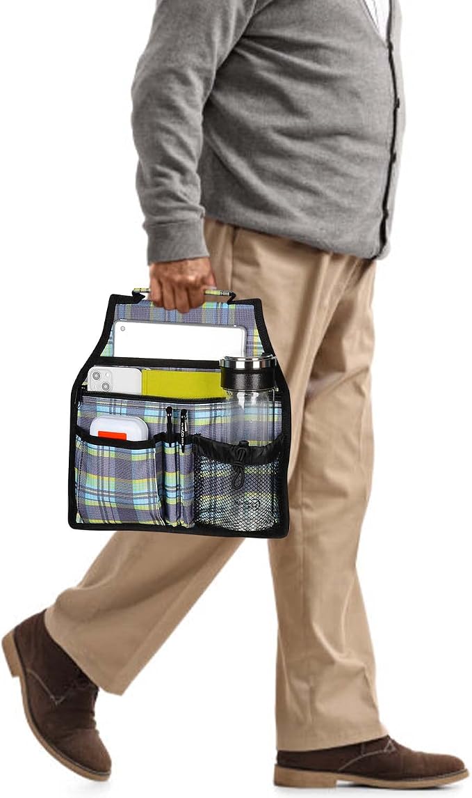 supregear Side Walker Bag, Walker Accessories Bag w/Cup Holder, Folding Walker - Image 8