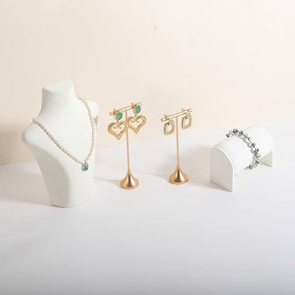 GemeShou Single Gold Earring T bar Stand, Metal earring display holder - Image 5