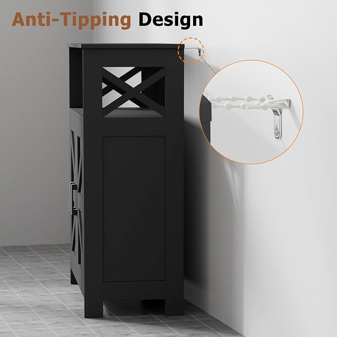 Homhedy Farmhouse Bathroom Storage Cabinet - Image 6