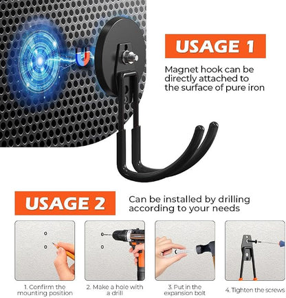 2PCS Large Strong Magnetic Hooks Heavy Duty, 3.5in Ndfeb Magnet - Image 7