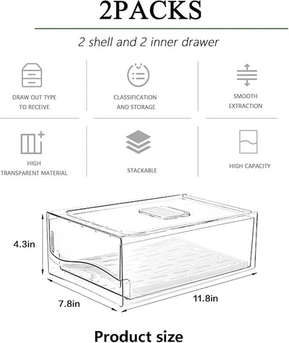 2 Pack Large Capacity Fruit Storage Containers - Image 4
