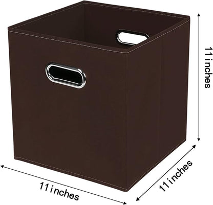 Fabric Cloth Storage Bins, Fabric Cube Bins Organizer - Image 2