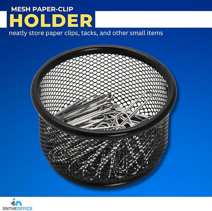 1InTheOffice Mesh Paper Clip Holder - Image 4