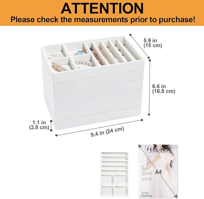 ProCase Stackable Jewelry Organizer Trays - Image 2