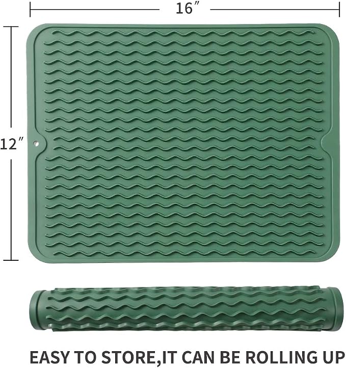 Silicone Dish Drying Mat for Multiple Usage, Easy clean, Eco-friendly, - Image 2