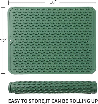 Silicone Dish Drying Mat for Multiple Usage, Easy clean, Eco-friendly, - Image 2