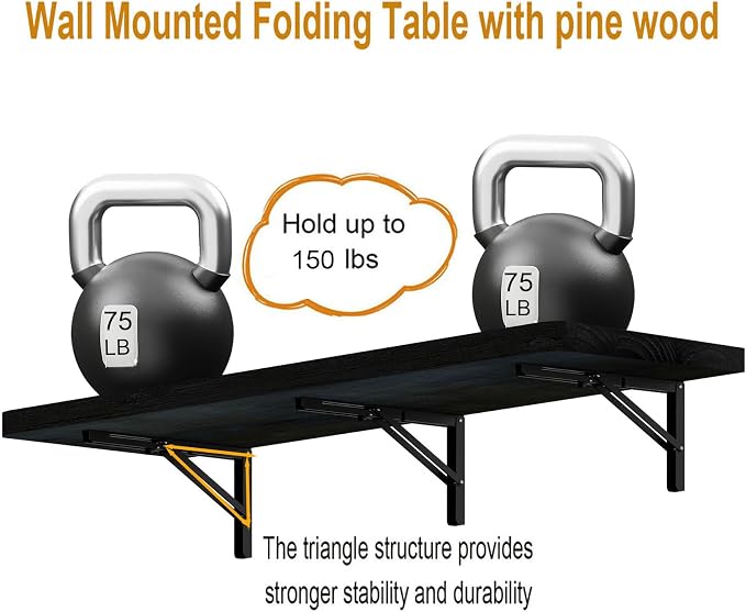 IAE Wall Mounted Folding Table - Image 7