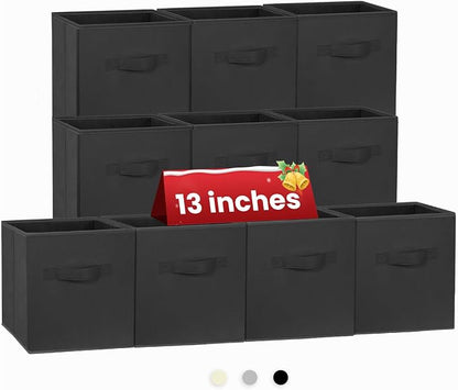 Large Storage Cubes- 13 Inch Cube Storage Bins by Criusia