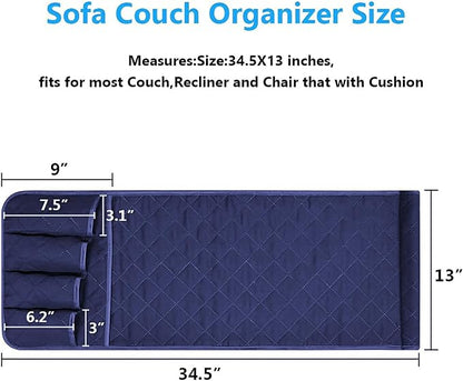 Sofa Armrest Organizer Non-Slip Arm Chair Bedside Caddy Storage Organizer - Image 4
