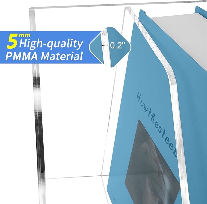 Acrylic Paper Tray Stackable Letter Organizers, Desk A4 File Holder - Image 4