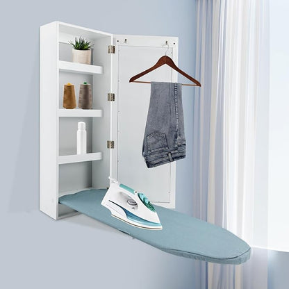 Wall Mounted Ironing Board Cabinet, Built-in Foldable Ironing Board, Wall - Image 2