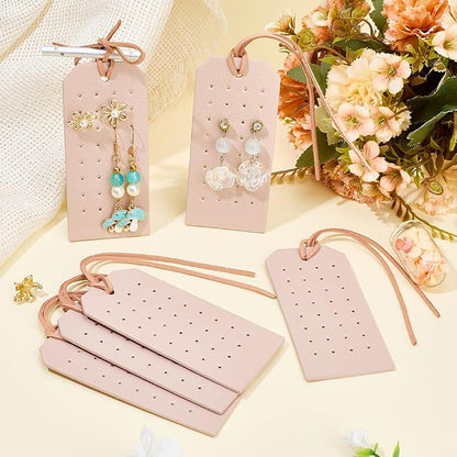6Pcs Portable PU Leather Pierced Earring Holders - Image 4