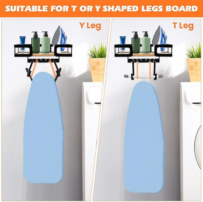 Ironing Board Holder Wall Mount, Metal Ironing Board Hanger - Image 6