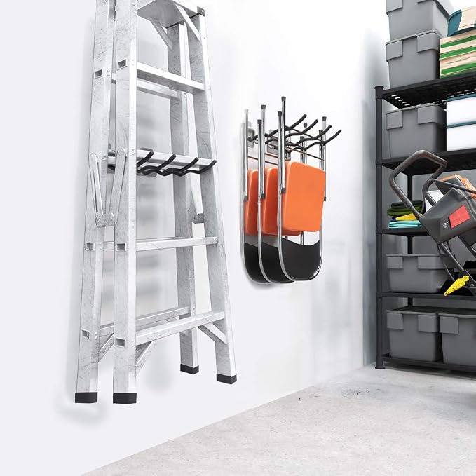 TORACK Garage Hooks Tool Organizer, 4 Pack Heavy Duty Steel 12" Wave Hooks - Image 7