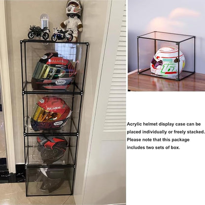 Motorcycle Helmet Storage Rack, Helmet Organize Display Cabinet - Image 2
