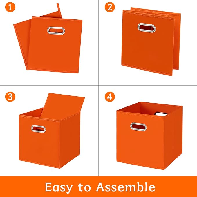 Fabric storage bins Cubes, Fabric Cube Organizer - Image 6