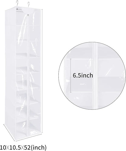 Libeder Hanging Closet Organizer, 8-Shelf Wardrobe Clothes Storage Organizer - Image 3