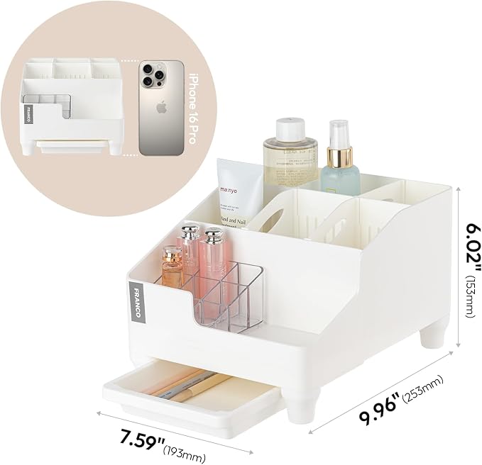 carrotez Make up Vanity Organizer Countertop Skincare Cosmetic, Accessories - Image 7
