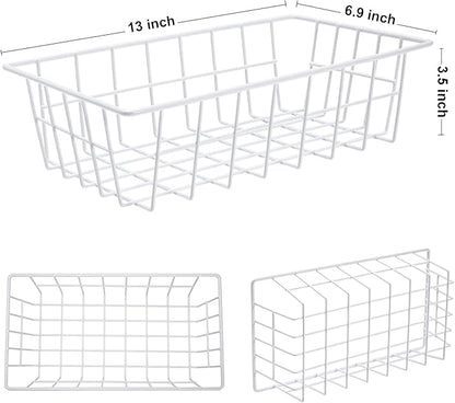 Orgneas Freezer Organizer Bins Metal Wire Storage Baskets - Image 7